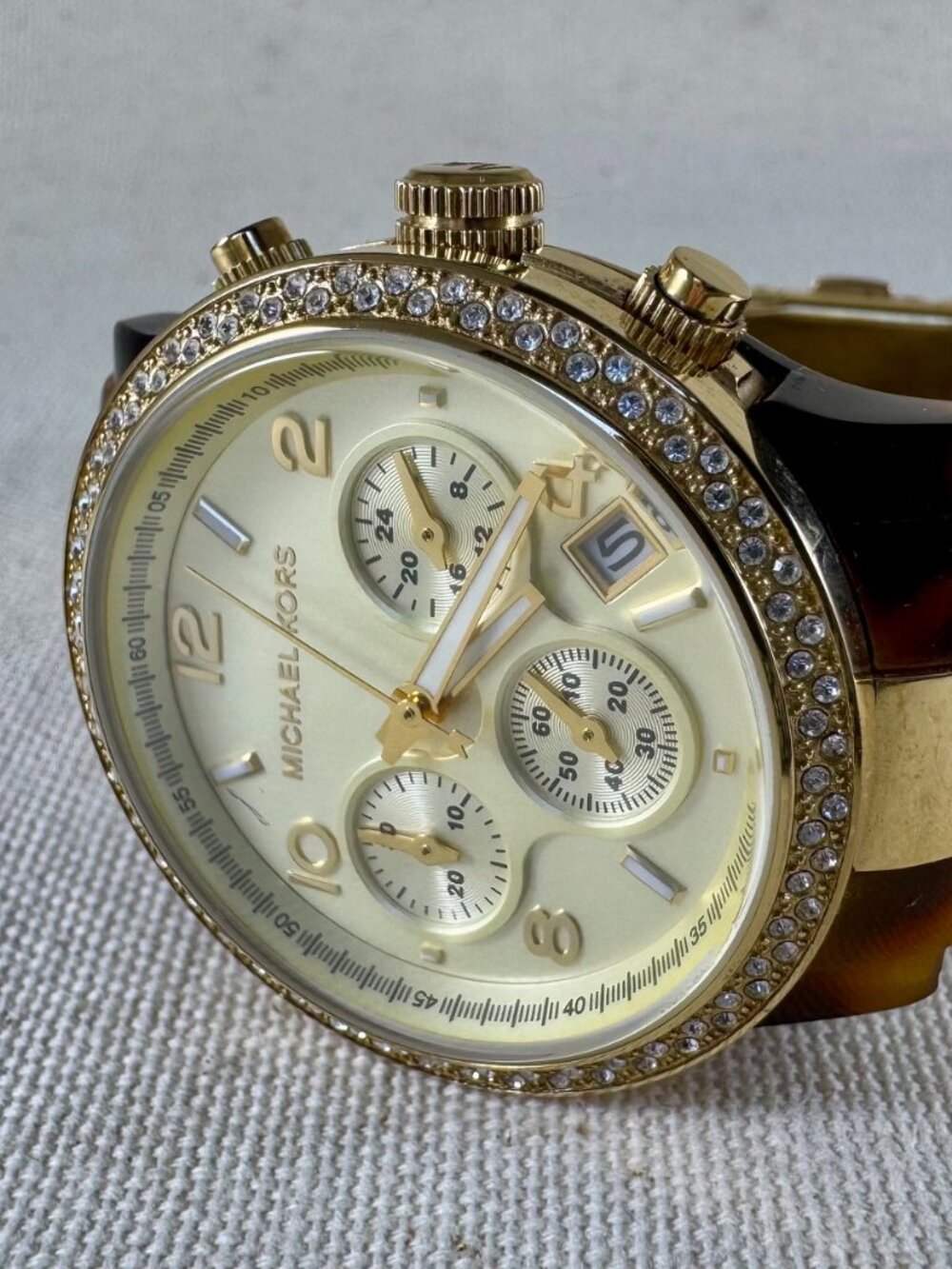 Authentic Michael Kors Women's Tortoise Shell Watch